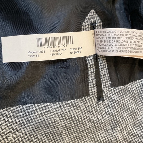 Massimo Dutti Mens 100% Wool Blazer One Button Size 54 - Picture 12 of 13